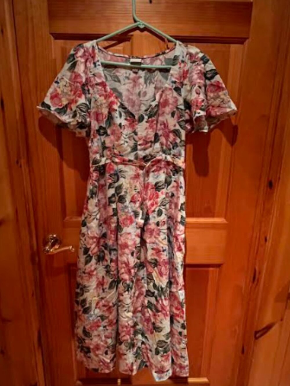 a new day Floral V-Neck Sundress w/ Belt